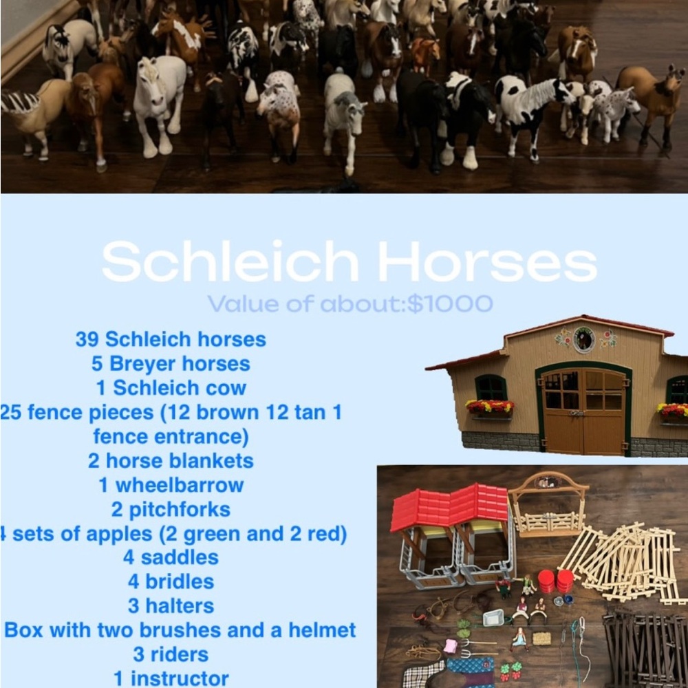 Schleich Horse Playset with Barn and Accessories